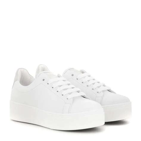 leather platform sneakers for women.